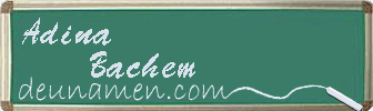 Adina Bachem Visitenkarte